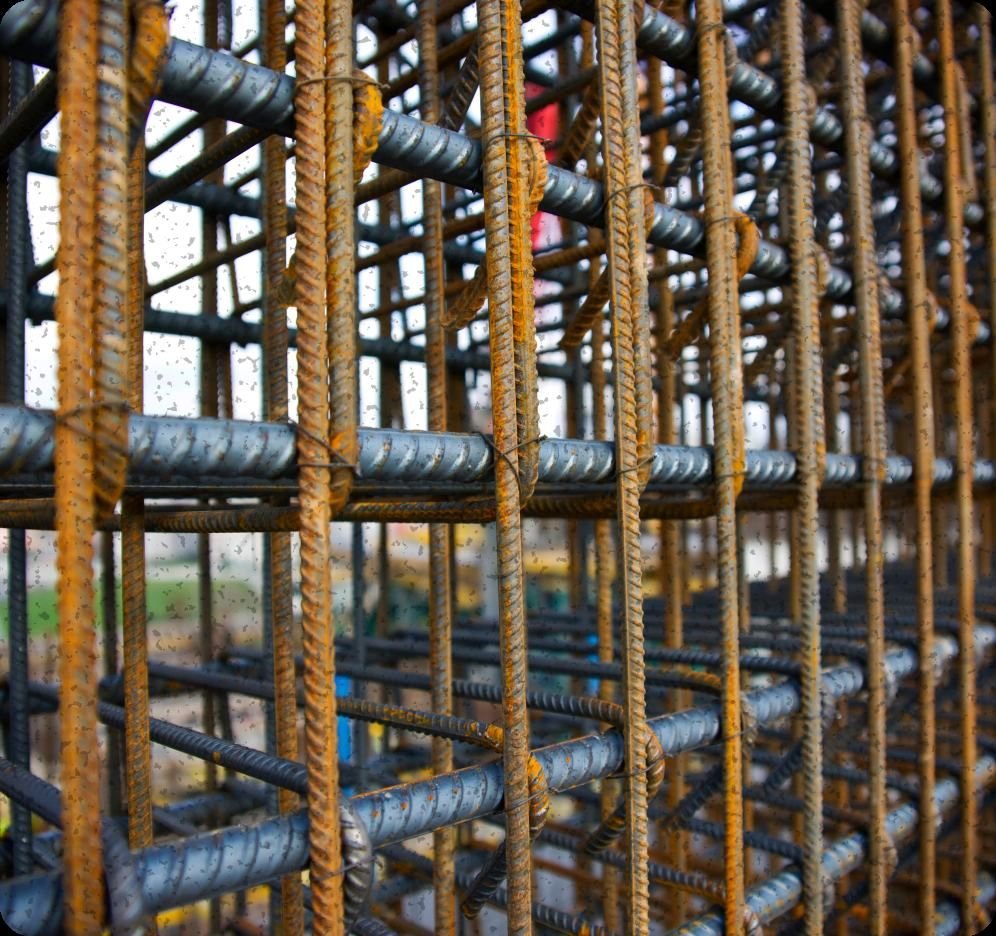Armações de vergalhão prontas
